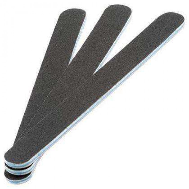 Cre8tion Nail Files REGULAR BLACK Sand, Grit 100.100, 40pks/case, 50pcs/pack, 07002